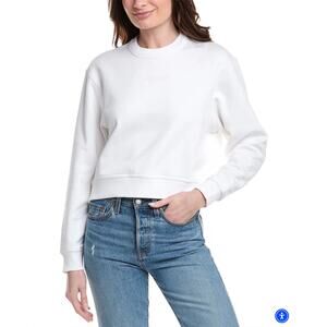 Burberry White Sweatshirt Size L
